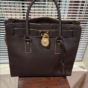 Michael Kors Brown Leather Men's Bag